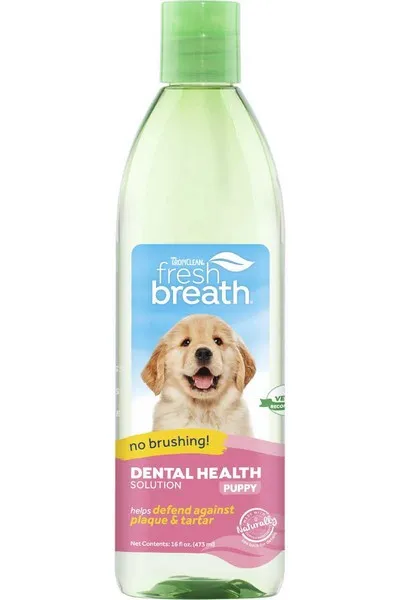 16 oz. Tropiclean Fresh Breath Oral Care Dental Health Solution For Puppies - Health/First Aid